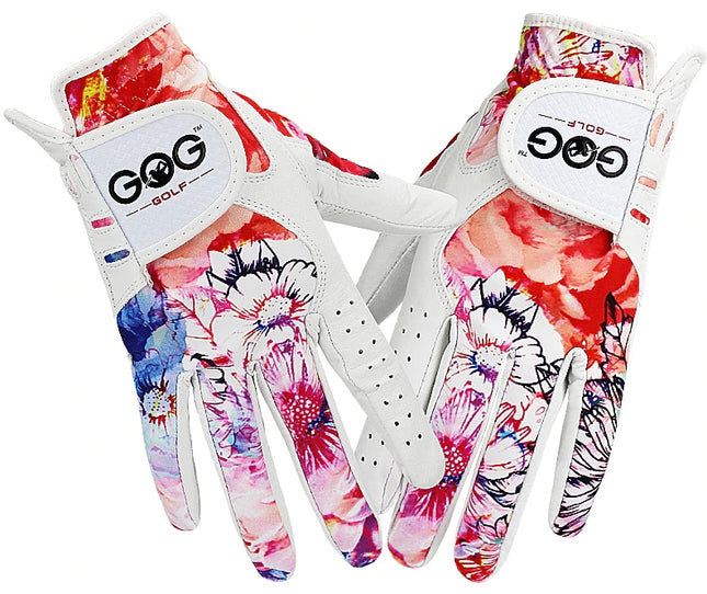 Floral Pattern Golf Gloves - Wnkrs