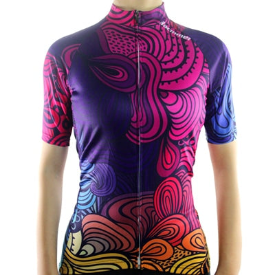 Cute Quick-Drying Breathable Patterned Women’s Cycling Jersey - Wnkrs