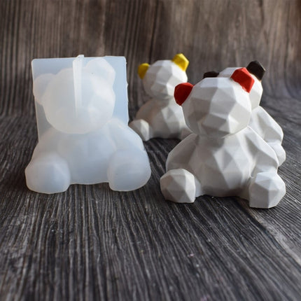 Geometric Bear Candle Mold - Wnkrs