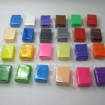 Bright Colors Polymer Modeling Clay Bars 24 pcs Set - Wnkrs