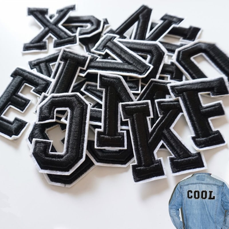English Alphabet Themed Patches