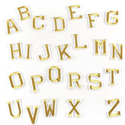 Golden Letter Cloth Patches - Wnkrs