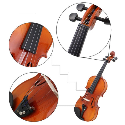 Universal Nickel Silver Stranded Steel Violin Strings 4 pcs Set - wnkrs