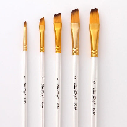 Art Paint Brushes Set, 5 Pcs - Wnkrs
