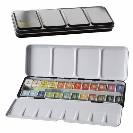 Watercolor Pigment Paints Set with Paintbrush - Wnkrs