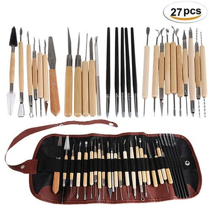 Clay Sculpting Tools 27 pcs Set with Case - Wnkrs