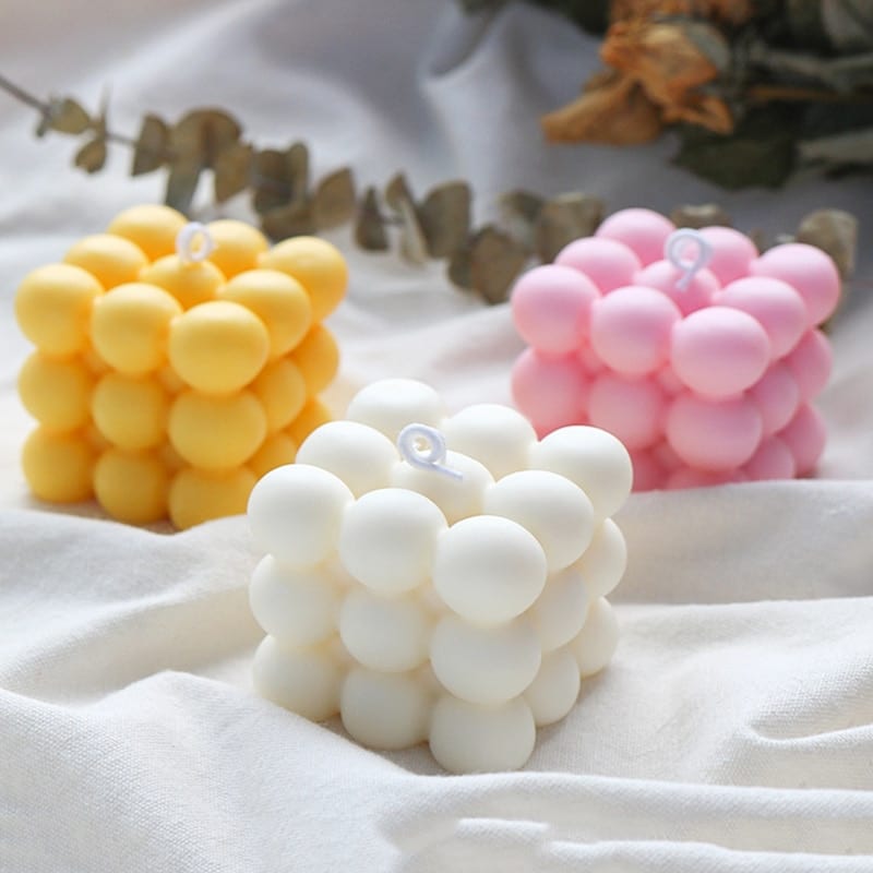 Bubble Cube Candle Mold