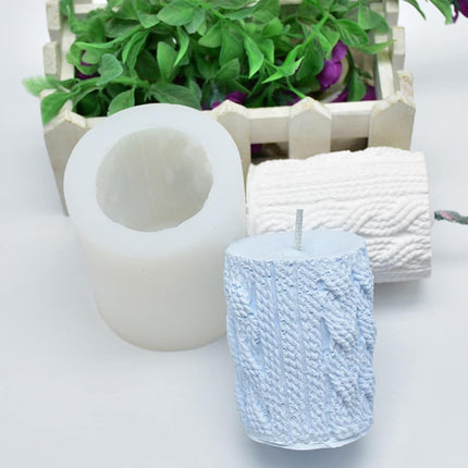 Knitted Design Candle Mold - wnkrs