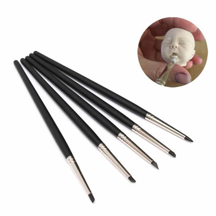 Clay Carving Silicone Brushes 5 Pcs Set - Wnkrs