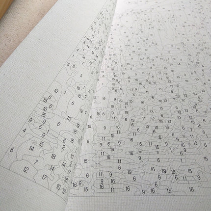DIY Snowy Countryside Painting by Numbers - Wnkrs
