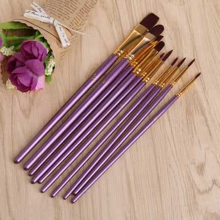 10 Pieces Paint Brush Set - wnkrs