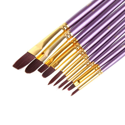10 Pieces Paint Brush Set - wnkrs