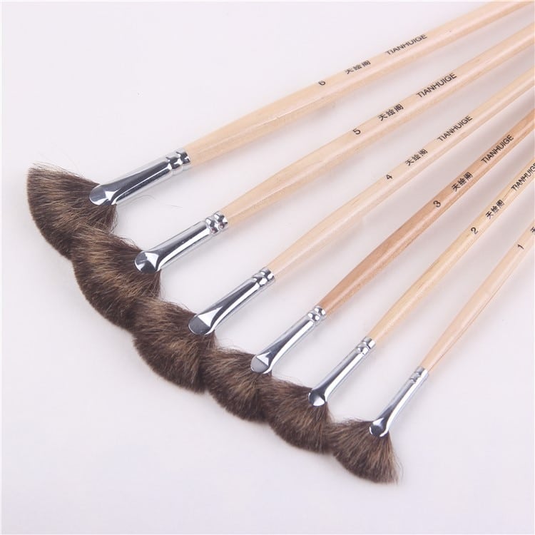 Fan Shape Oil Painting Brush