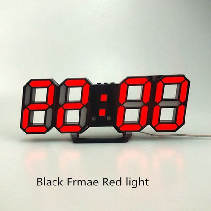 3D LED Digital Wall Clock - wnkrs