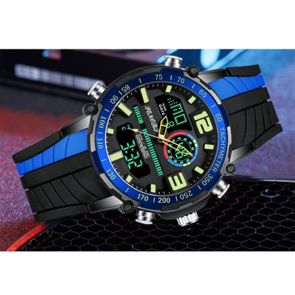 Men's Striped Silicone Strap Sports Watch - wnkrs