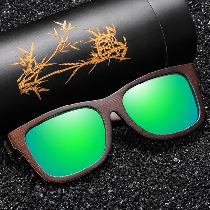 Men's Carved Wood Sunglasses - wnkrs