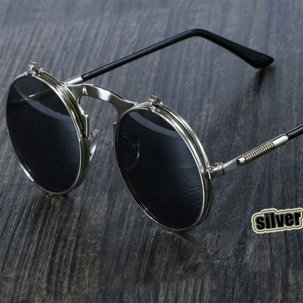 Steampunk Style Round Sunglasses - wnkrs