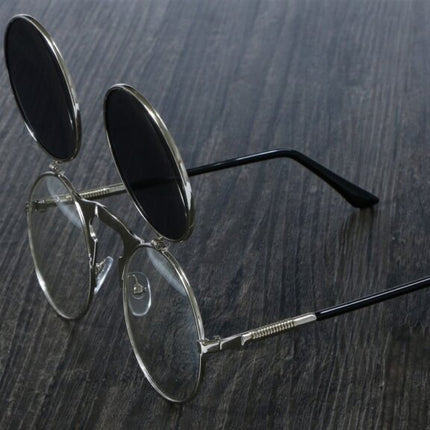 Steampunk Style Round Sunglasses - wnkrs