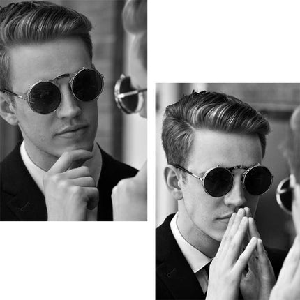 Steampunk Style Round Sunglasses - wnkrs