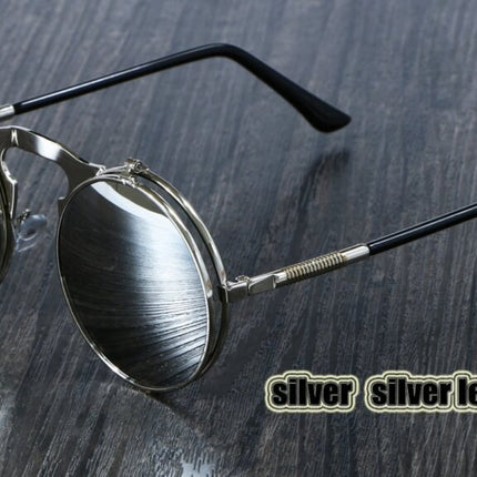 Steampunk Style Round Sunglasses - wnkrs