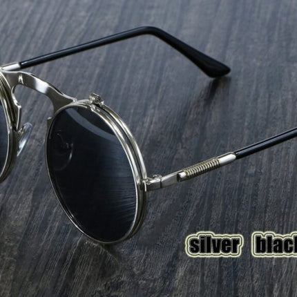 Steampunk Style Round Sunglasses - wnkrs
