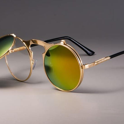 Steampunk Style Round Sunglasses - wnkrs