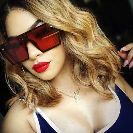 Women's Oversized Gradient Lenses Sunglasses - wnkrs