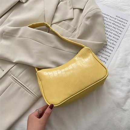 Crocodile Patterned Ladies Baguette Handbag for Women - Wnkrs