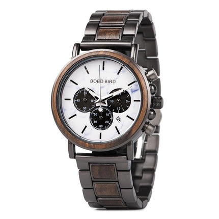 Men's Business Style Wood Decorated Watch - wnkrs