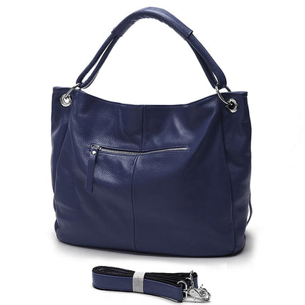 Soft Genuine Leather Tassel Tote Bag - Wnkrs