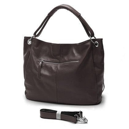 Soft Genuine Leather Tassel Tote Bag - Wnkrs