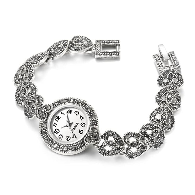 Women's Crystal Heart Bracelet Watches - wnkrs