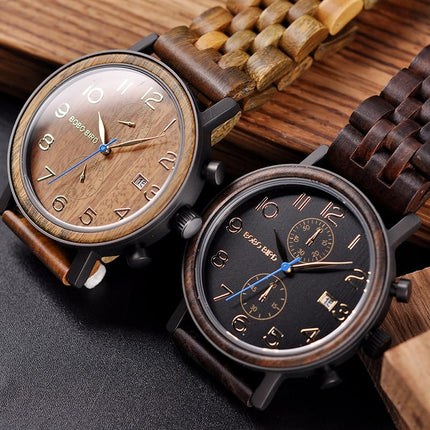 Round Shaped Wooden Watch - wnkrs