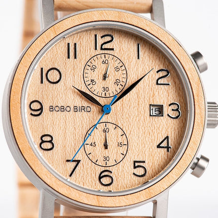 Round Shaped Wooden Watch - wnkrs