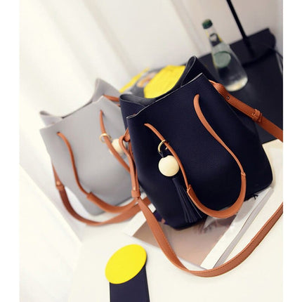 Women's PU Leather Bag with Small Handbag - Wnkrs