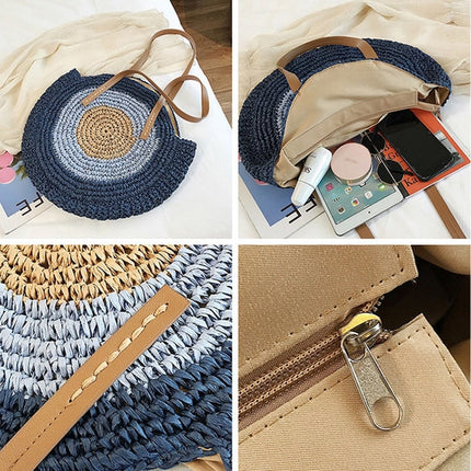 Round Shaped Straw Bag for Women - Wnkrs