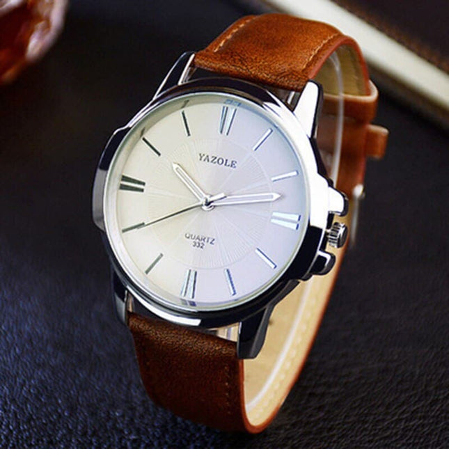 Glass Dual Elegant Men's Quartz Watch - wnkrs