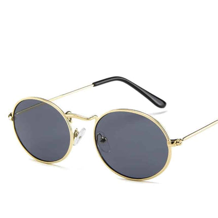 Sassy Metal Oval Sunglasses - wnkrs