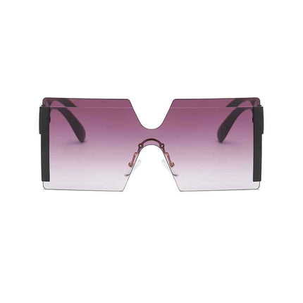 Women's Oversized Square Rimless Sunglasses - wnkrs