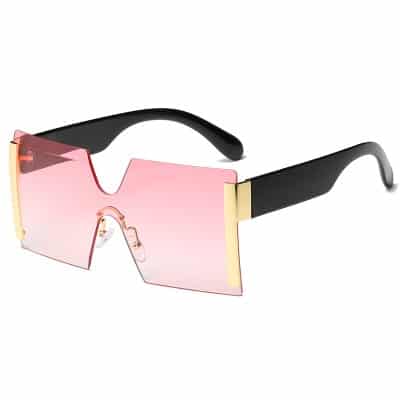 Women's Oversized Square Rimless Sunglasses - wnkrs