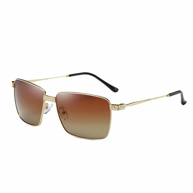 Slim Rectangular Glasses with Decorative Bridge