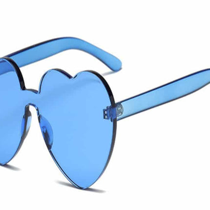 Kawaii Transparent Heart Shaped Sunglasses - wnkrs