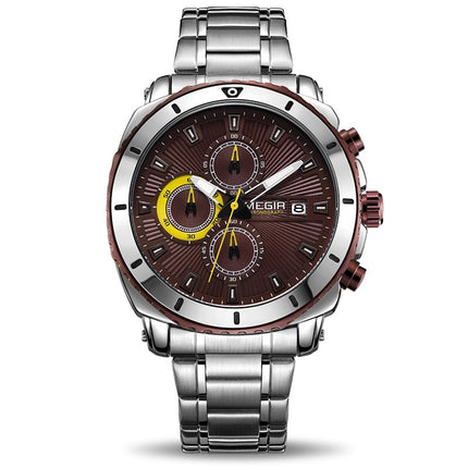 Casual Quartz Wristwatches for Men with Stainless Steel Bracelet - wnkrs