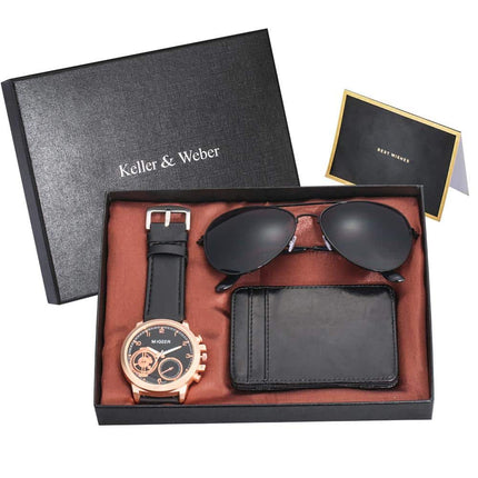 Corporate Gift Set with Quartz Watch and Wallet - wnkrs