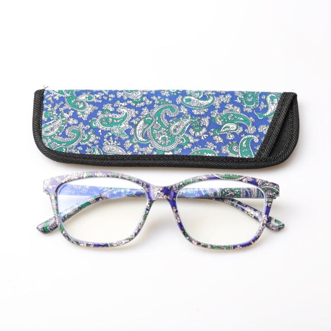 Women's Anti-Blue Light Floral Pattern Eyeglasses - wnkrs