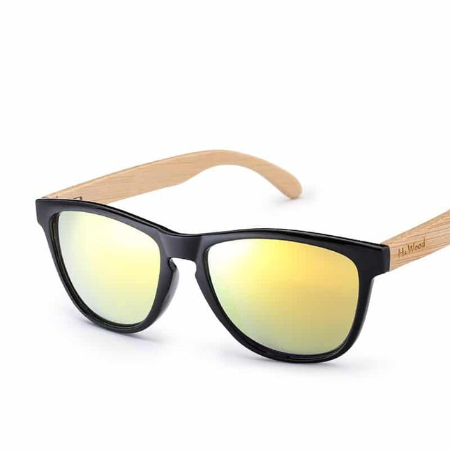Men's Bamboo Frame Design Anti-Reflective Sunglasses - wnkrs