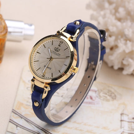 Women's Stylish Wristwatch with Thin Leather Band - wnkrs