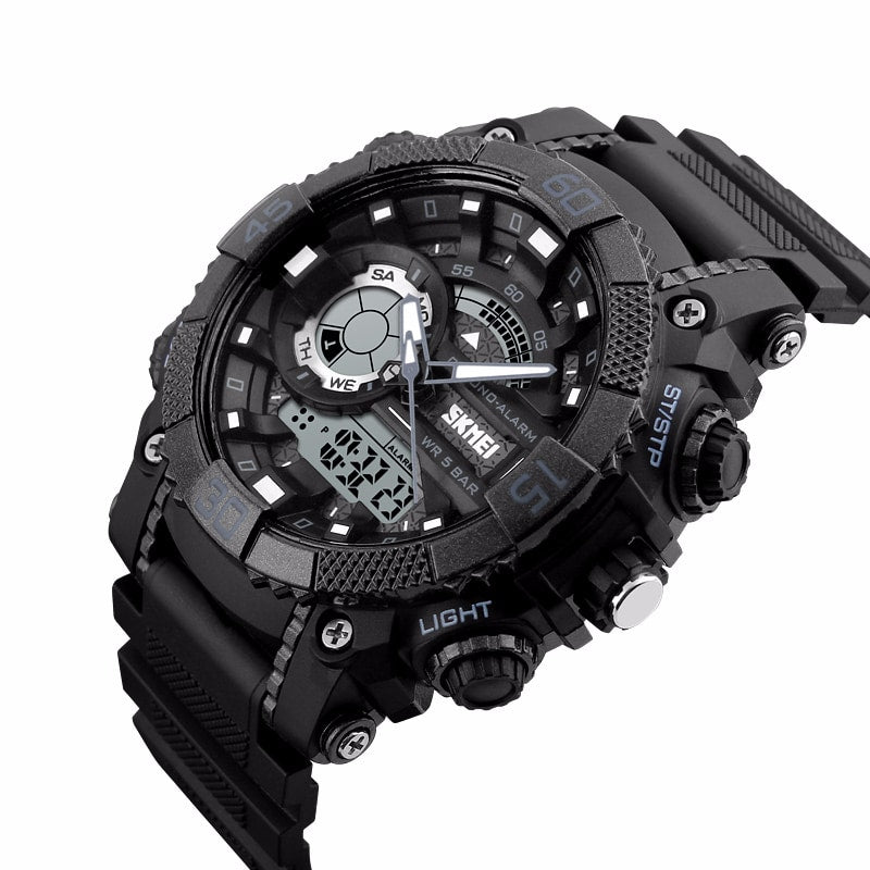 Fashion Sports Quartz Watches With Dual Display for Men