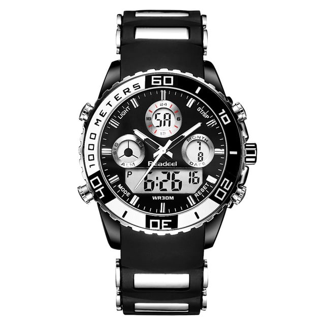 Men's Multifunctional Waterproof Watches with LED Display - wnkrs