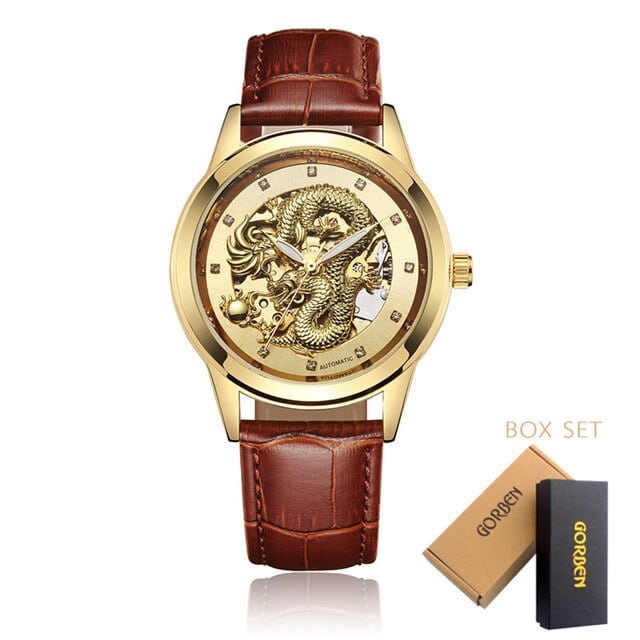 Men's Luxury Waterproof Dragon Decorated Watches - wnkrs